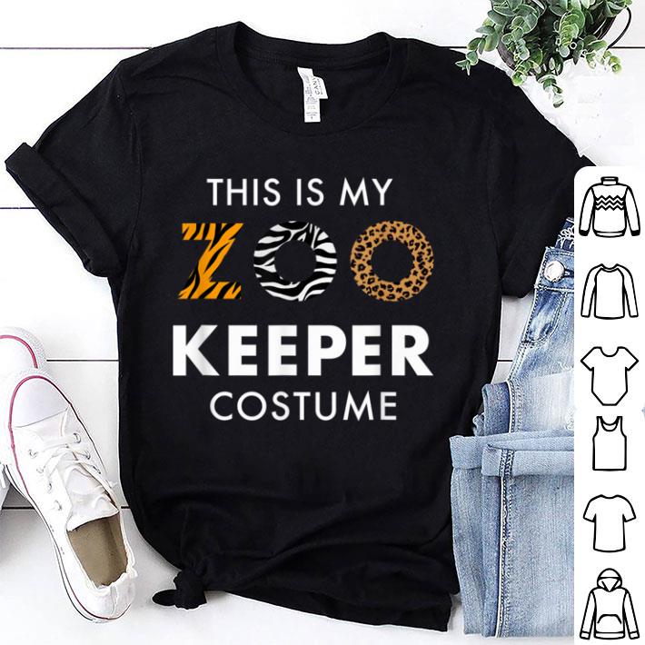Awesome Funny Zoo Keeper Costume Simple Halloween shirt 7