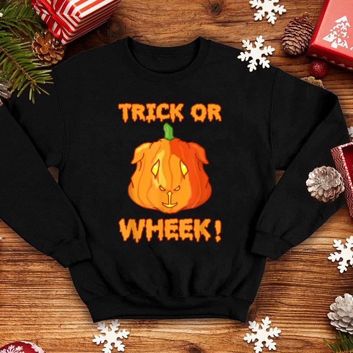 Hot Guinea Pig Trick or Wheek Jack-o'-lantern Pumpkin Halloween shirt
