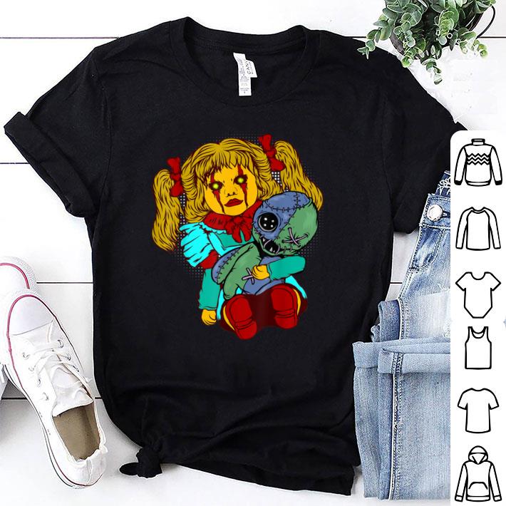 Top Halloween Creepy Doll Voodoo Doll Horror Goth Easy Costume shirt 7