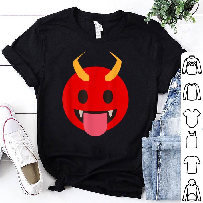 Top devil emoji demon halloween custome shirt 6