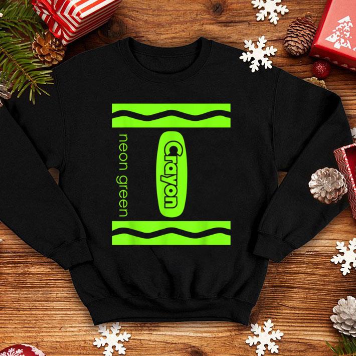 Hot Green Crayon Box Halloween Costume Couple Groups shirt