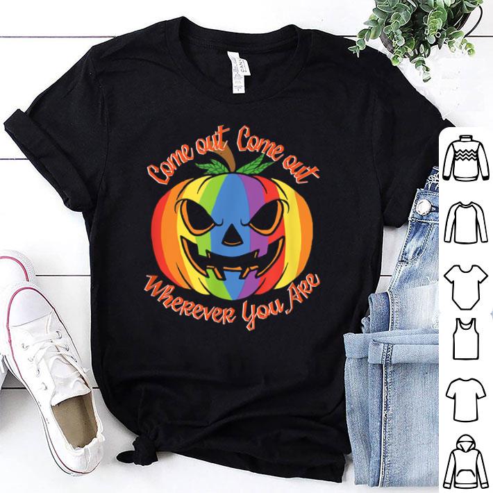 Premium Come Out Wherever You Are - Gay Pride - Gay Halloween shirt 7