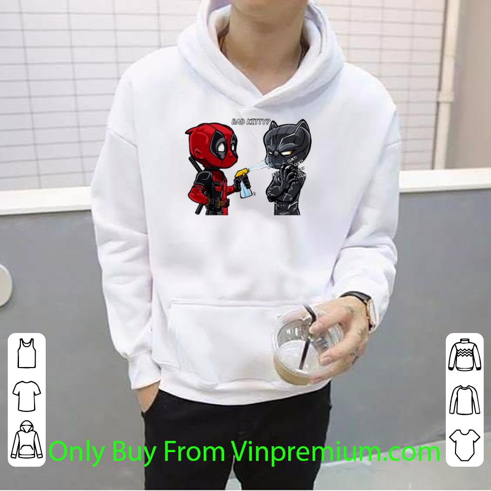 Original Bad Kitty Deadpool And Black Panther shirt
