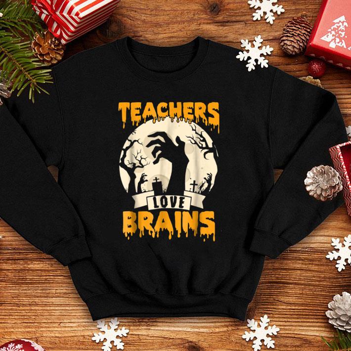 Pretty Teachers Love Brains Halloween shirt 10 Pretty Teachers Love Brains Halloween shirt