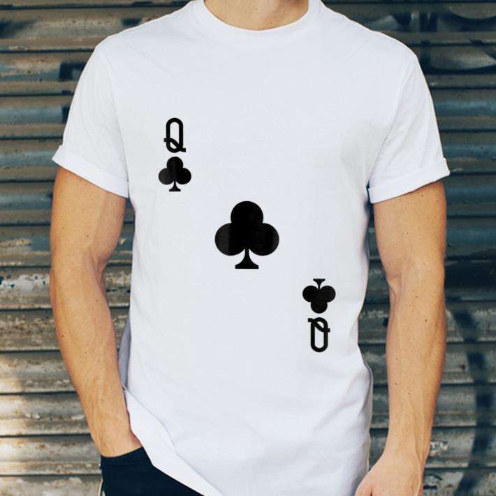 Great Queen of Clubs Costume Halloween Deck of Cards shirt