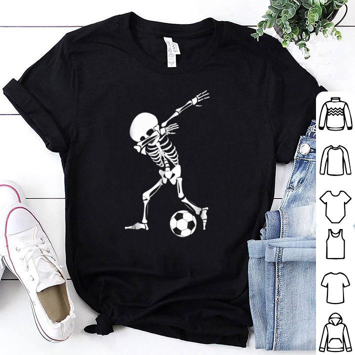 Nice Dabbing Skeleton Soccer - Funny Halloween Dab shirt 6
