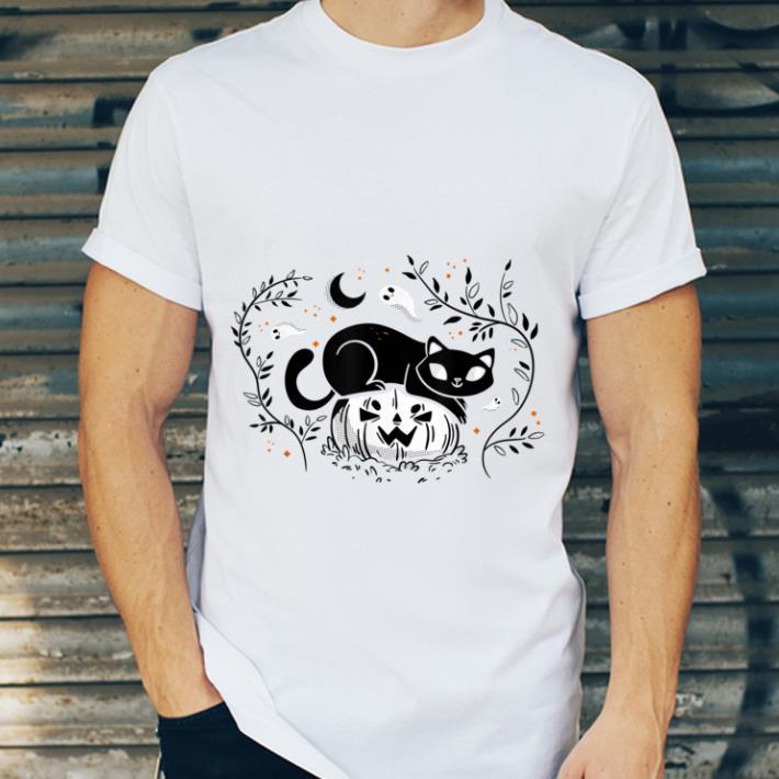 Hot Halloween Costume Cat Pumpkin shirt