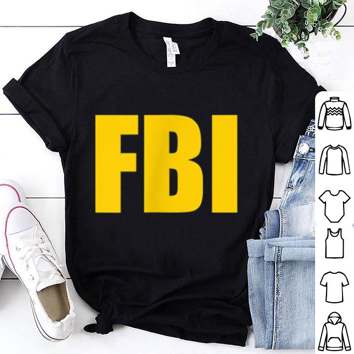 Awesome FBI Agent Funny Halloween Costume Front Back shirt 7