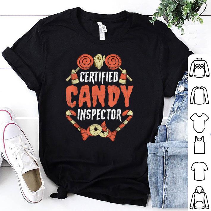 Hot Certified Candy Inspector Funny Halloween Classic Quote shirt 6