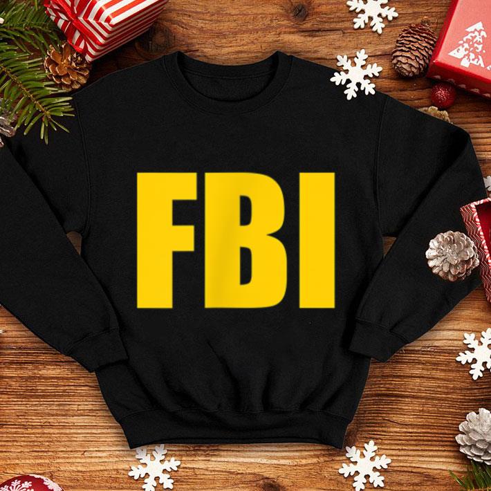 Awesome FBI Agent Funny Halloween Costume Front Back shirt