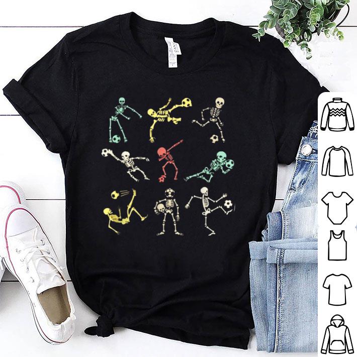 Official Halloween Skeleton Playing Soccer Ball Funny Soccer shirt 7