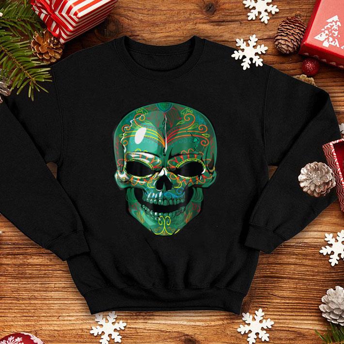 Top Dia de Los Muertos Sugar Skull Scary Mask Halloween shirt
