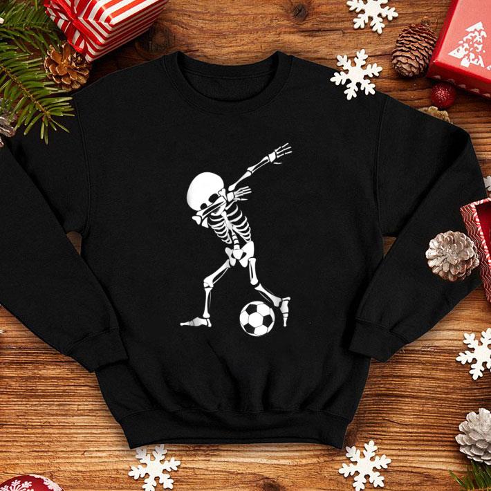 Nice Dabbing Skeleton Soccer - Funny Halloween Dab shirt