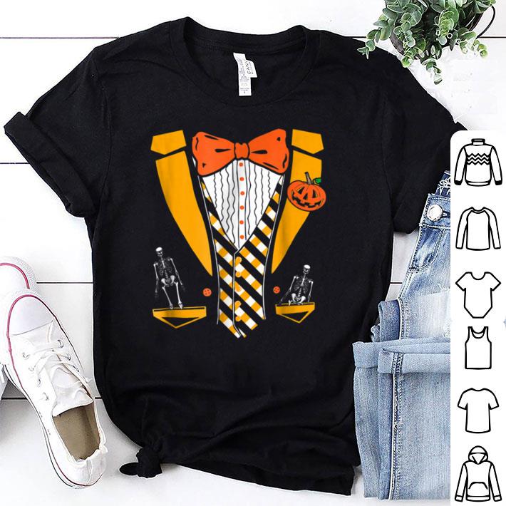 Great Funny Halloween Tux - Pumpkin & Skeleton Accessories shirt 6