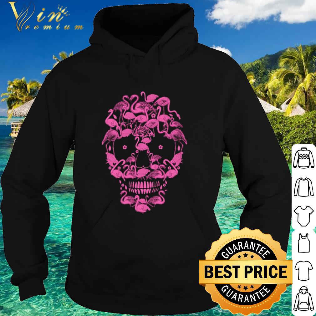Official Flamingo skull face Halloween shirt