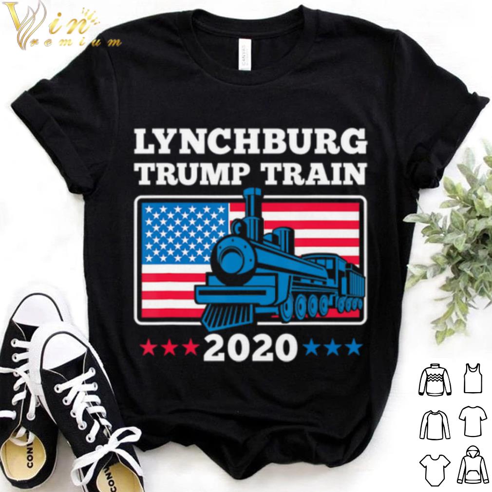 Top Lynchburg Trump Train 2020 American flag shirt 7