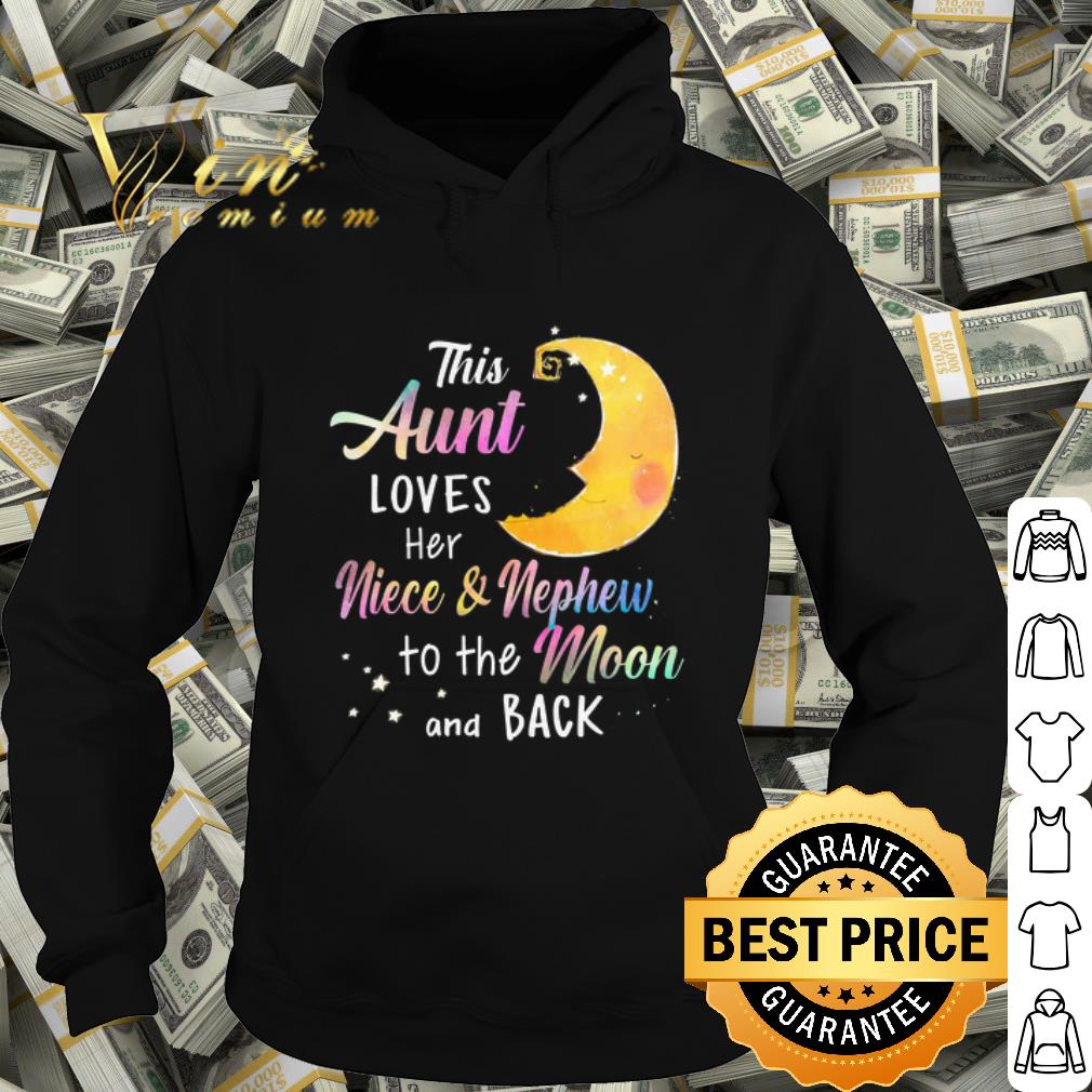 Official This Aunt loves her niece & nephew to the moon and back shirt