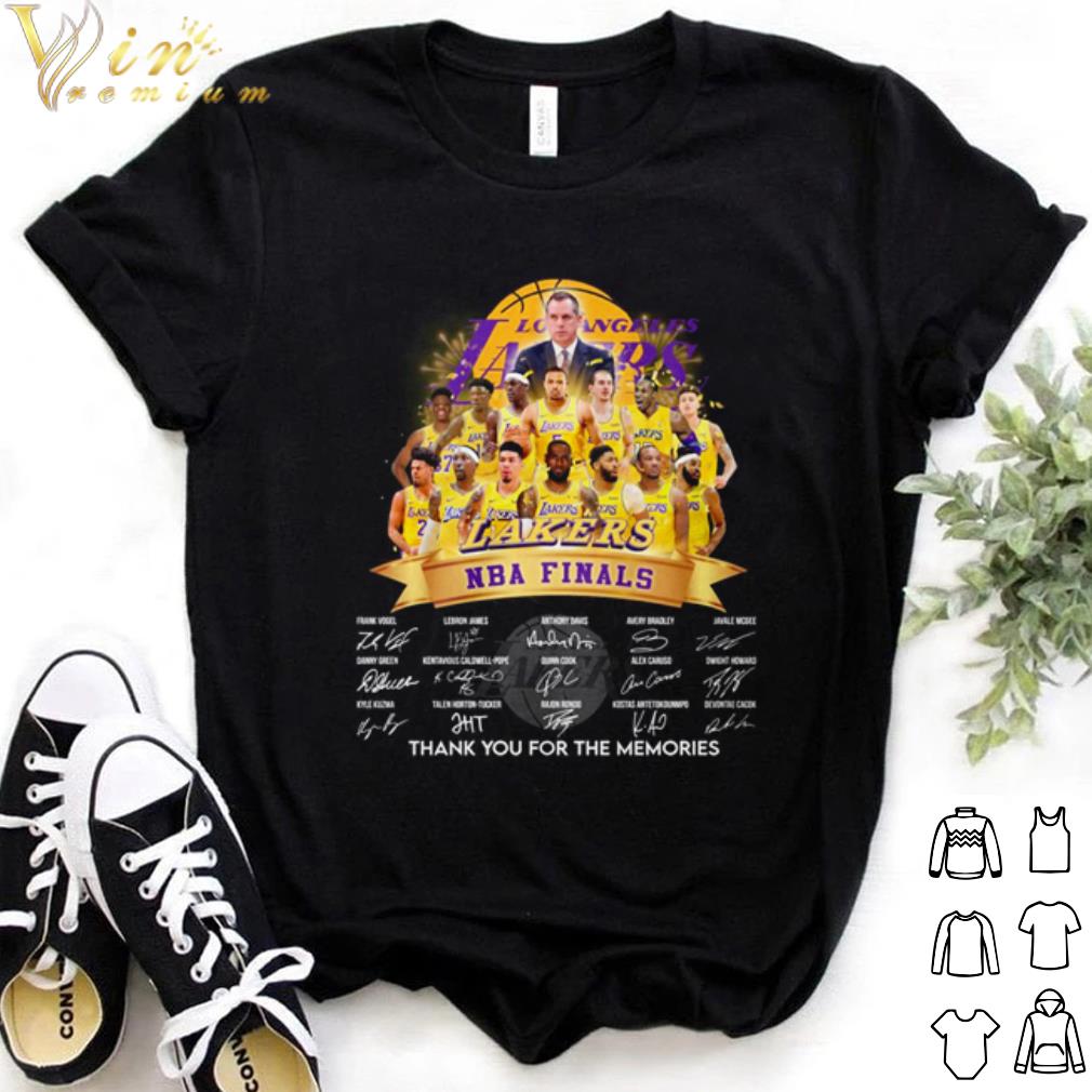 Premium Los Angeles Lakers Lakers NBA finals thank you for the memories signature shirt 6