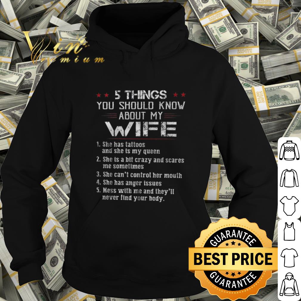 Official 5 things you should know about my wife shirt 10 Official 5 things you should know about my wife shirt