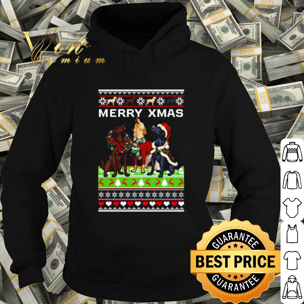 Best Labrador merry xmas ugly christmas shirt
