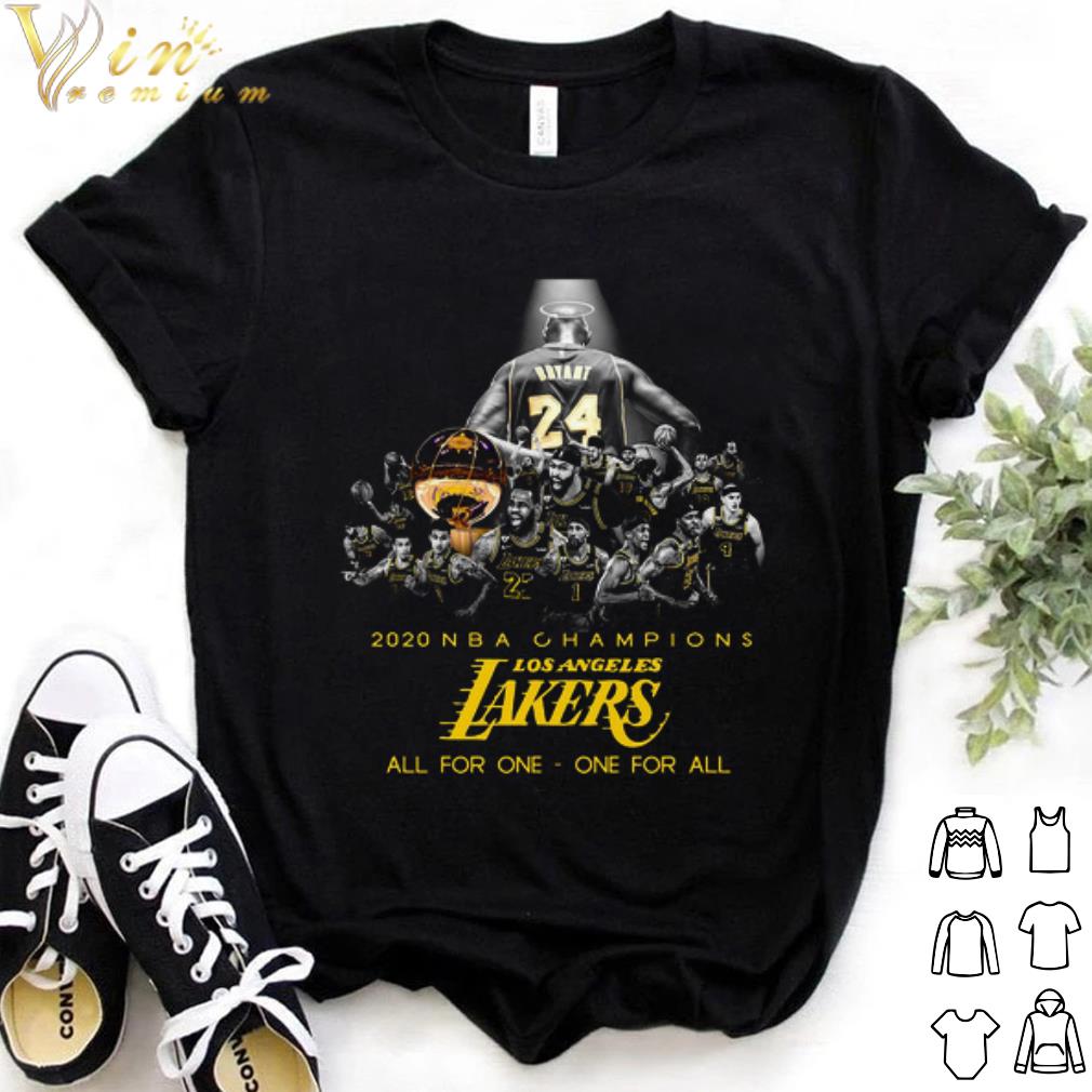Official Kobe Bryant NBA Champions Los Angeles Lakers all for one one for all shirt 7