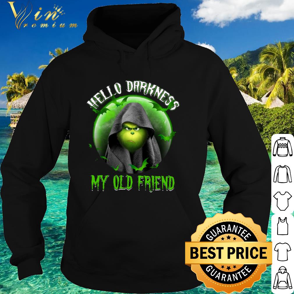 Official Grinch Halloween Hello darkness my old friend shirt