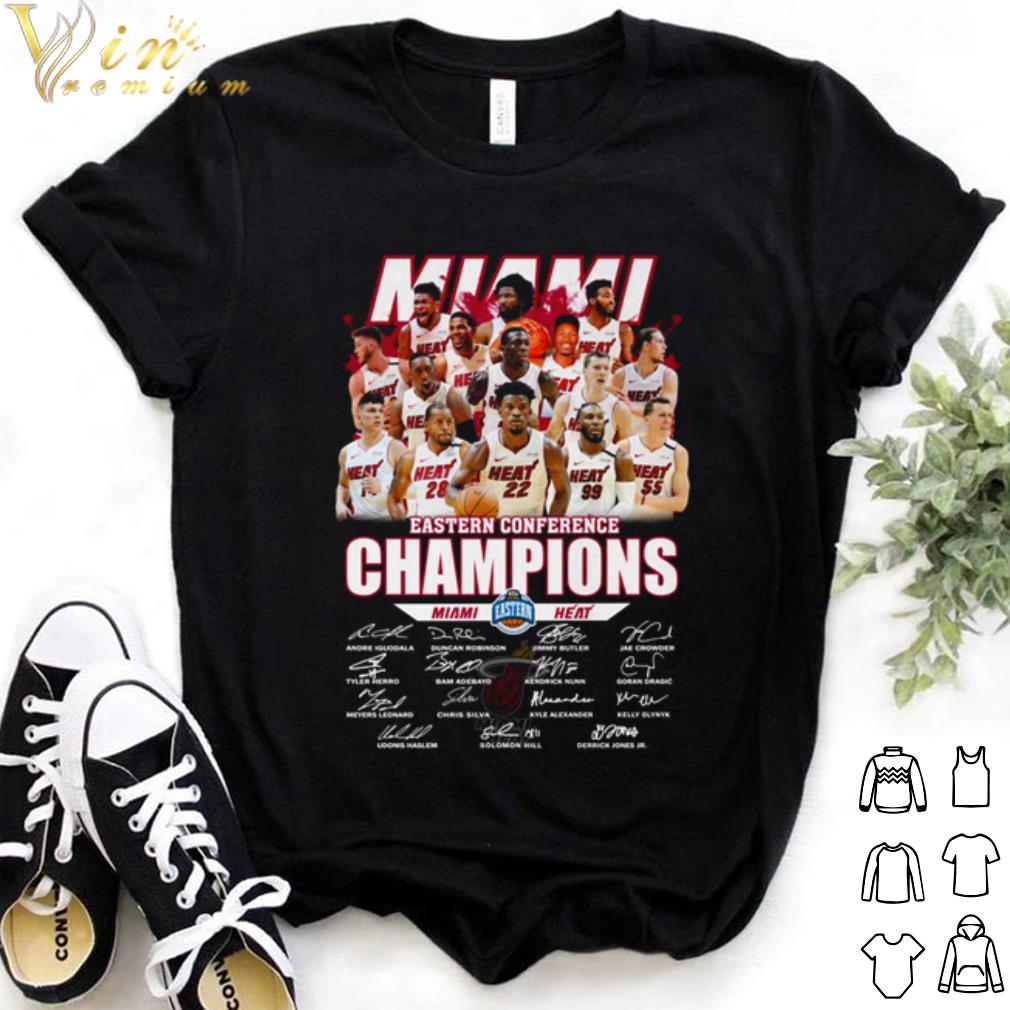 Best Miami Heat eastern conference Champions signatures shirt 7