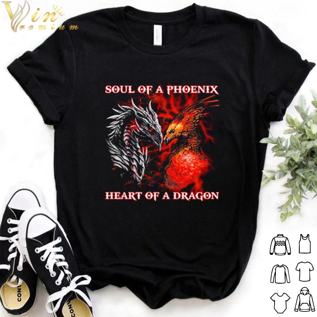 Best Soul of a phoenix heart of a dragon fire shirt 6