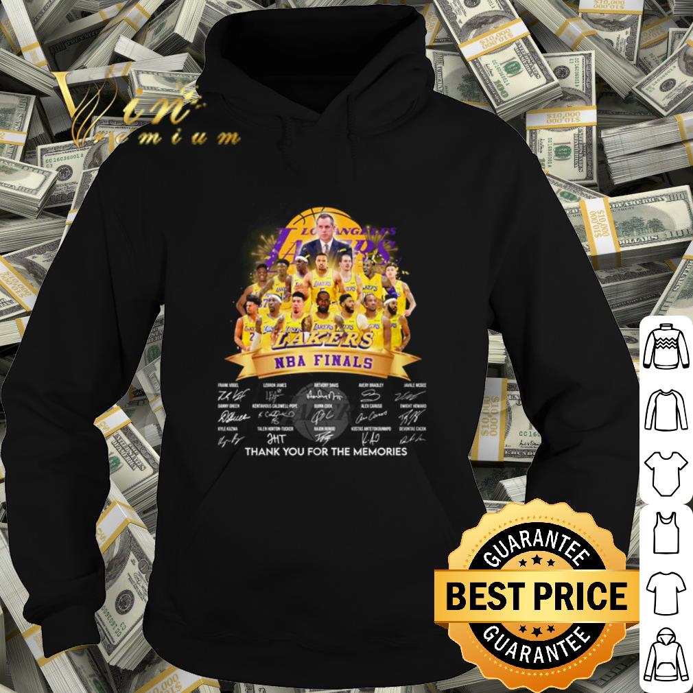 Premium Los Angeles Lakers Lakers NBA finals thank you for the memories signature shirt