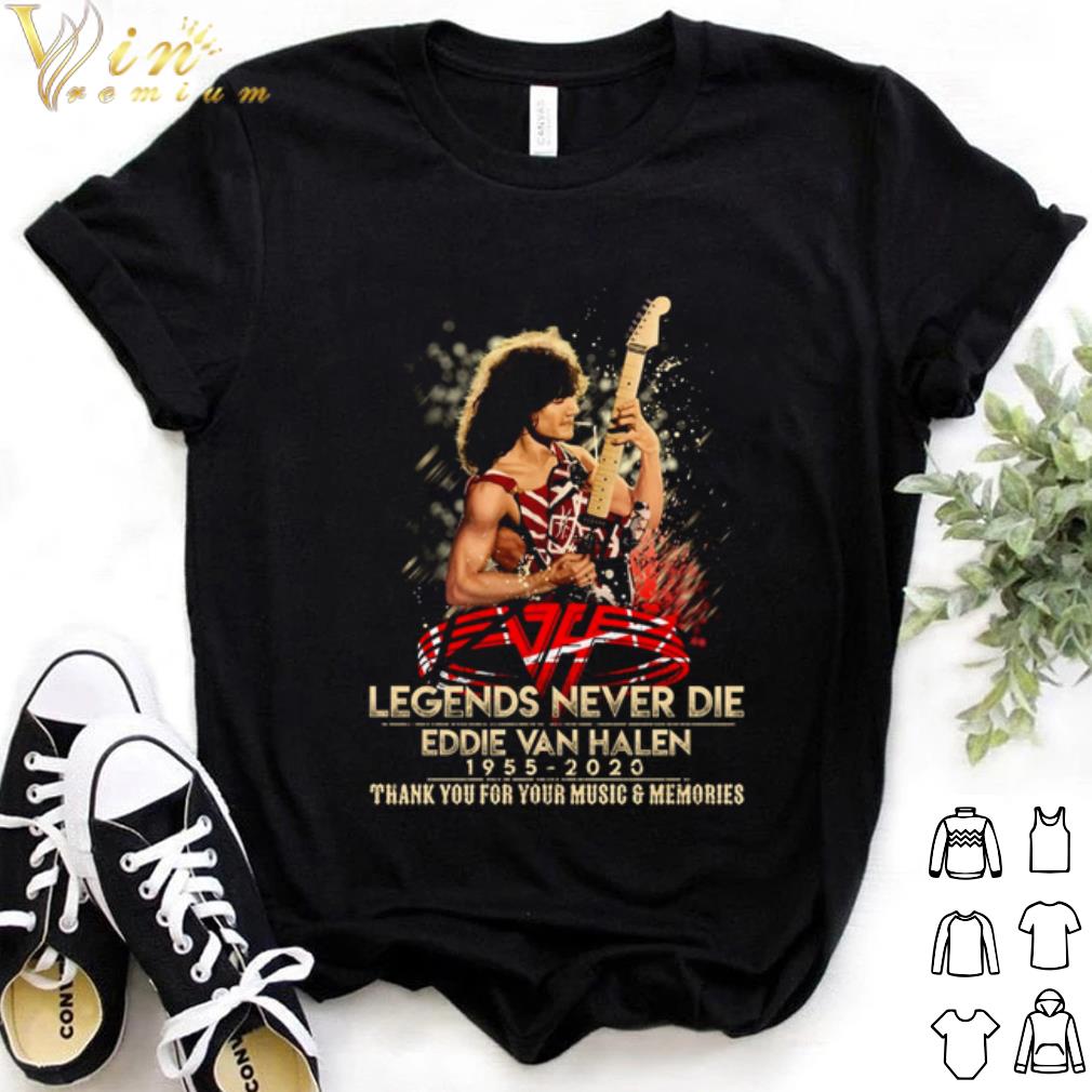 Top Legends never die Eddie Van Halen 1955 2020 thank you for you shirt 7