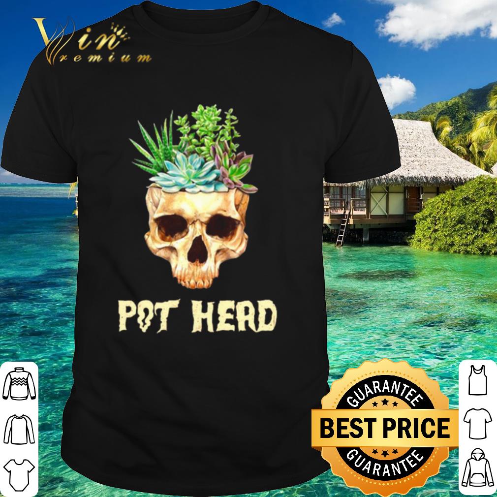 Official Skull Cactus pot head shirt 6