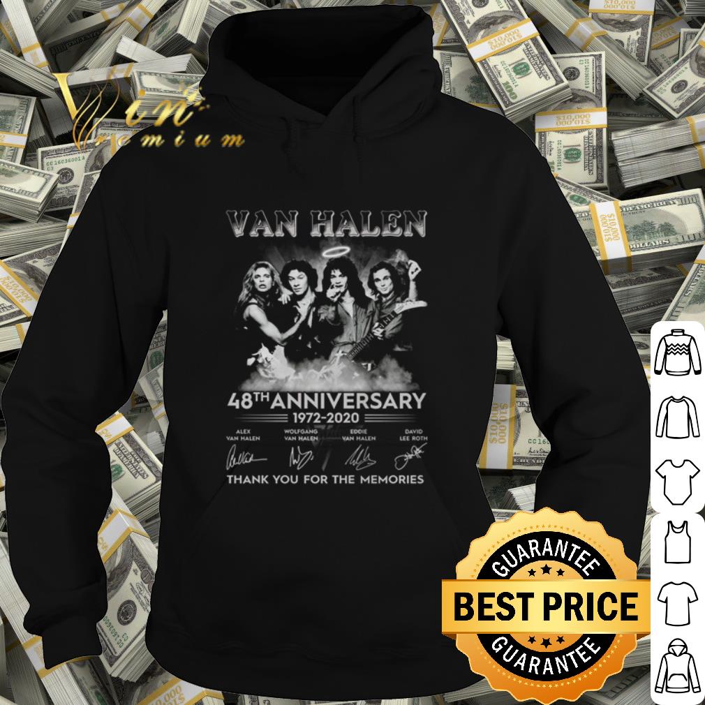 Best Van Halen 48th anniversary 1972 2020 thank you for the memories shirt