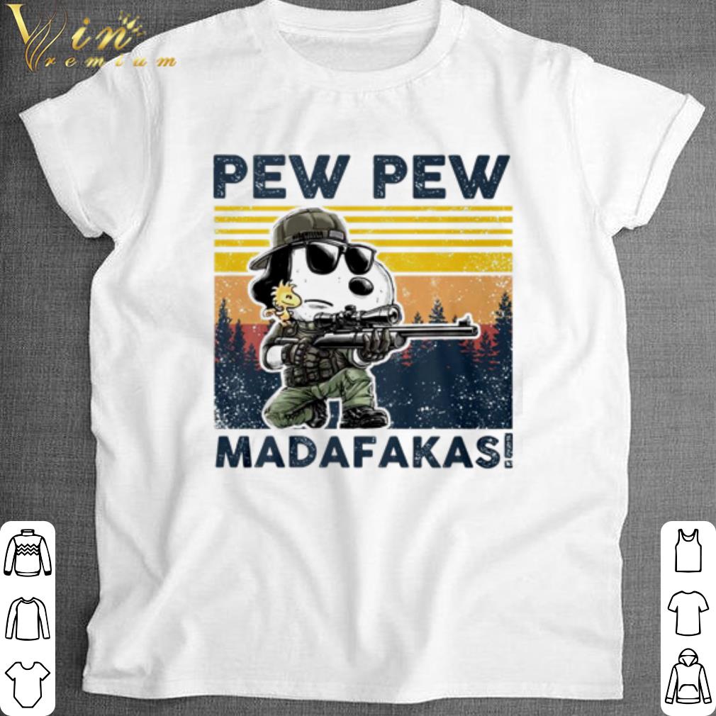 Top Snoopy pew pew madafakas vintage shirt 6