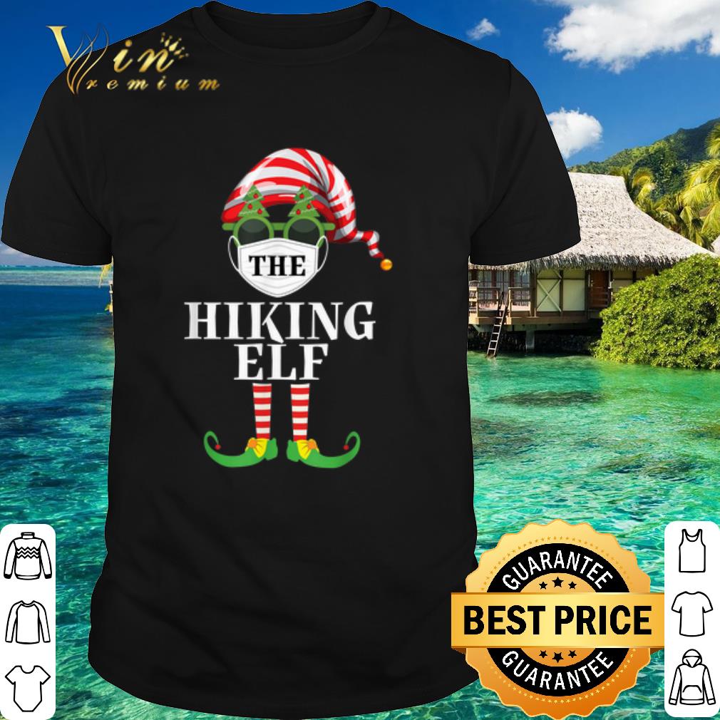 Best Hiking Elf Pajama Face Mask Christmas shirt 6