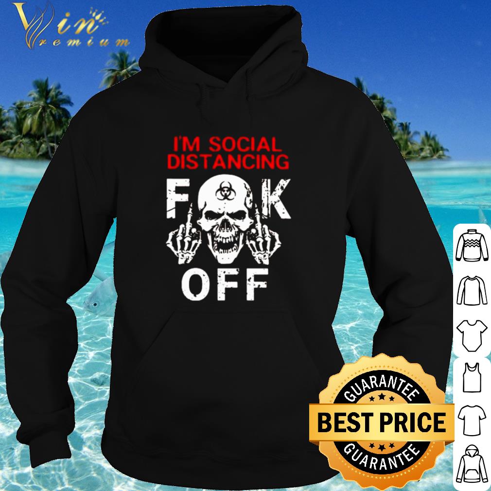 Pretty Skull I'm social distancing fuck off shirt 10 Pretty Skull I'm social distancing fuck off shirt