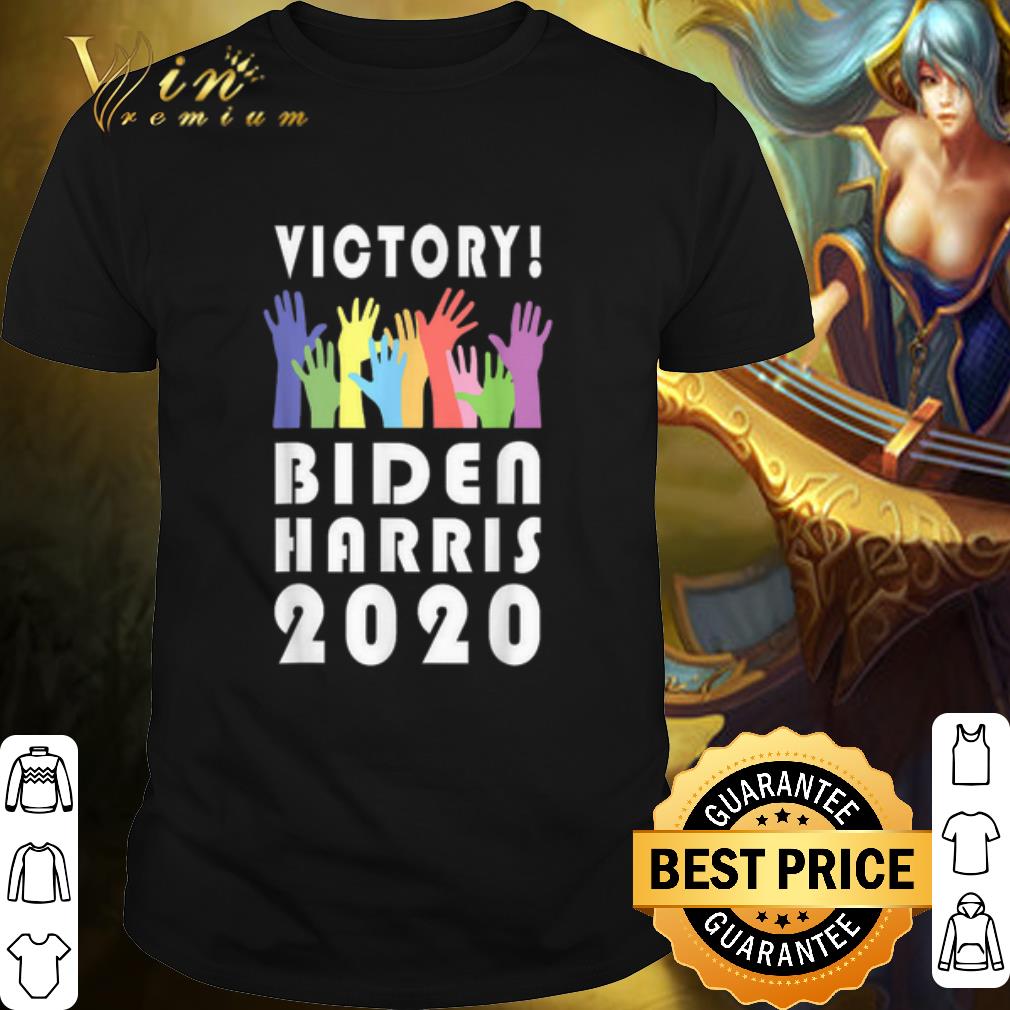 Best LGBT hand Victory Biden Harris 2020 shirt 6