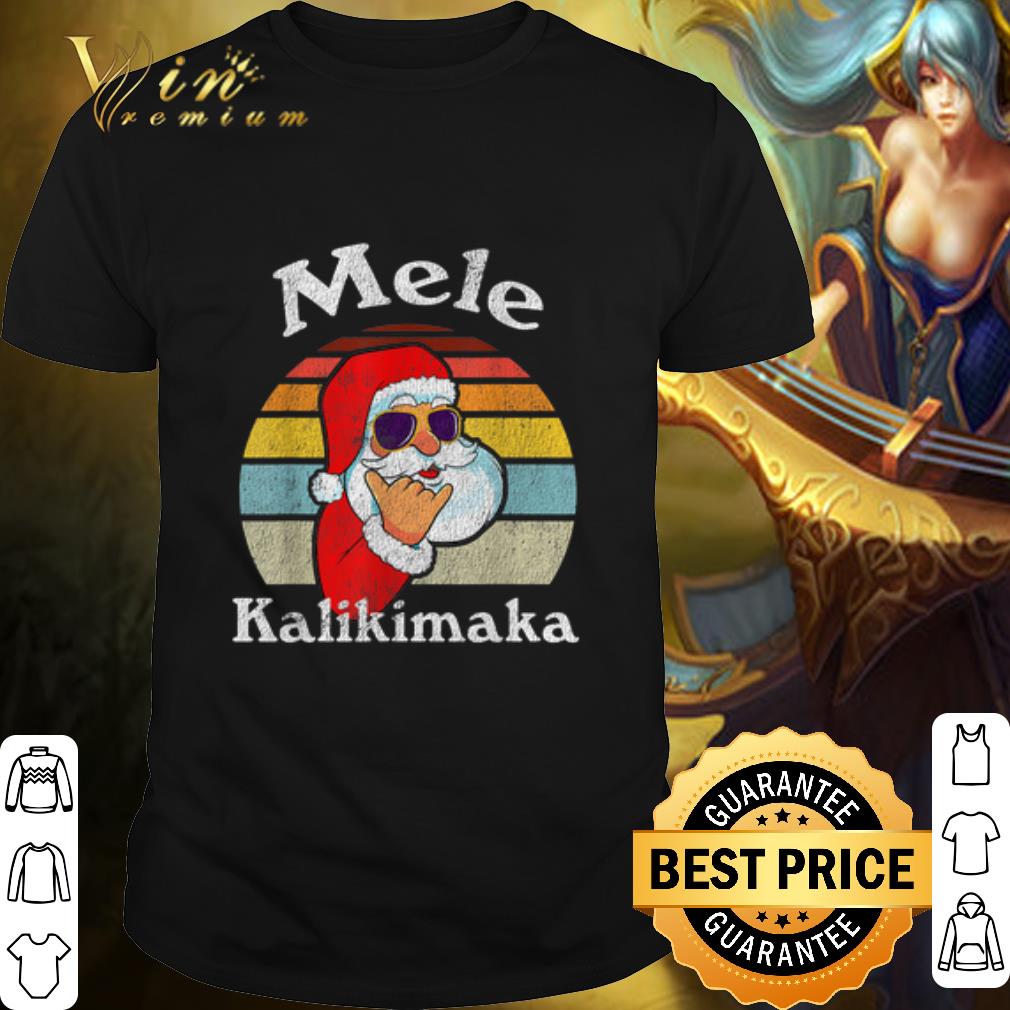 Original Mele Kalikimaka Santa Shaka Hawaii Vintage shirt 6