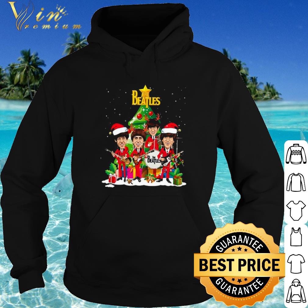 Pretty The Beatles Santa Claus Tree Christmas shirt 10 Pretty The Beatles Santa Claus Tree Christmas shirt
