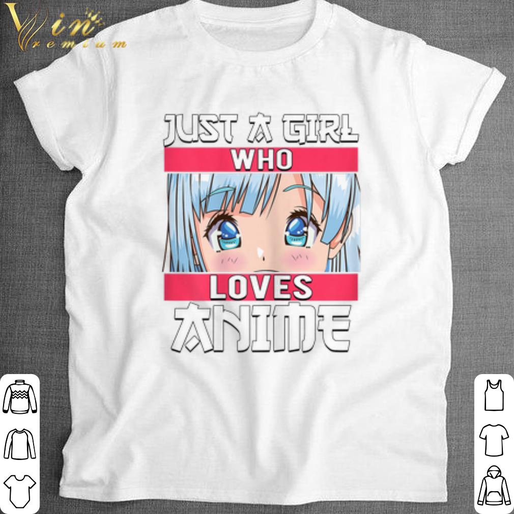Pretty Just A Girl Who Loves Anime Japanese shirt 7