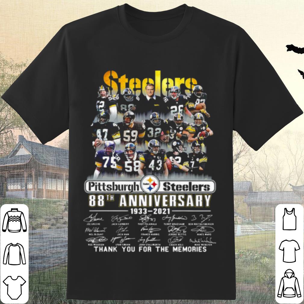 Top Pittsburgh Steelers 88th Anniversary 1933 2021 Thank You Memories shirt 7