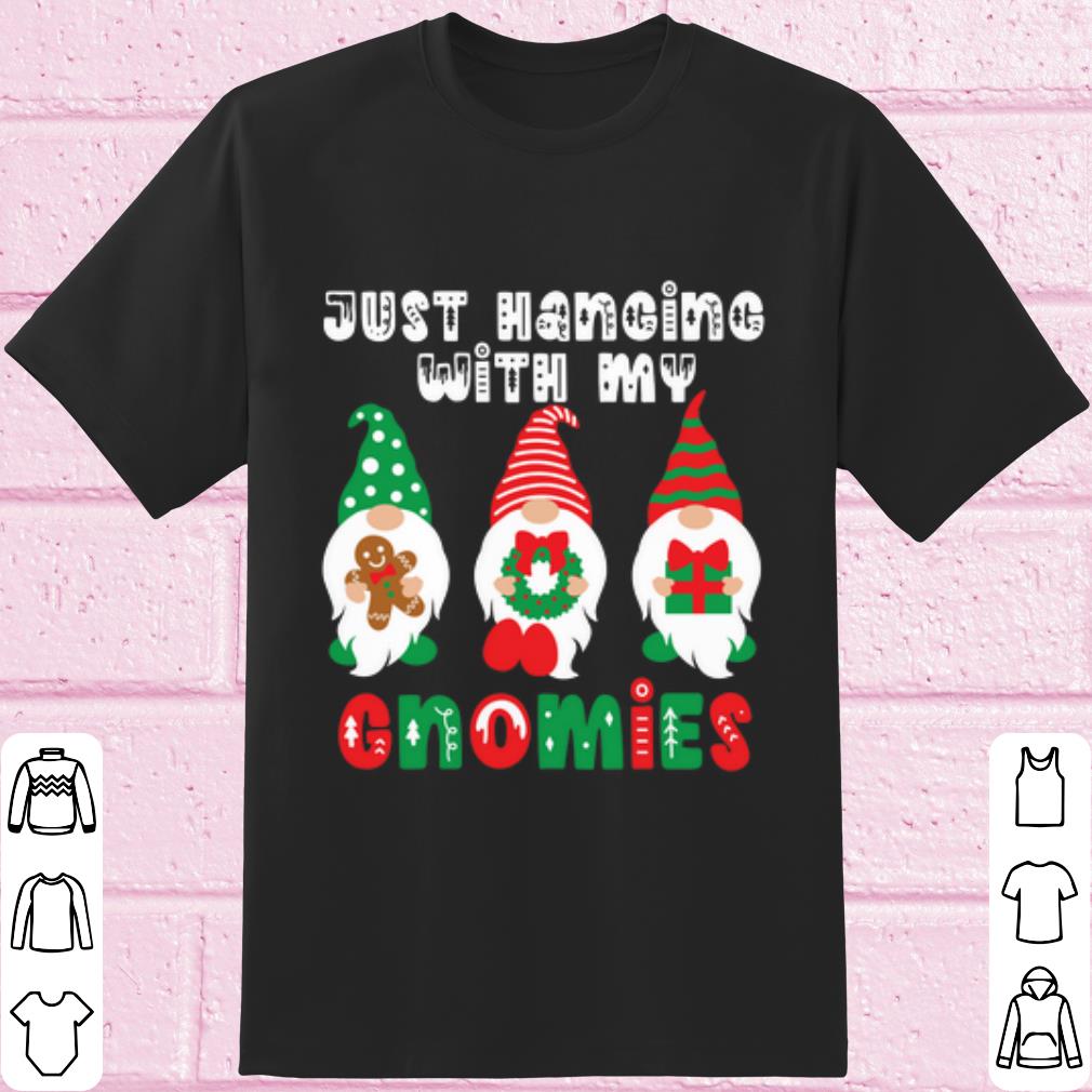 Cool Santa Gnome Just Hancine with my Gnomies shirt 6