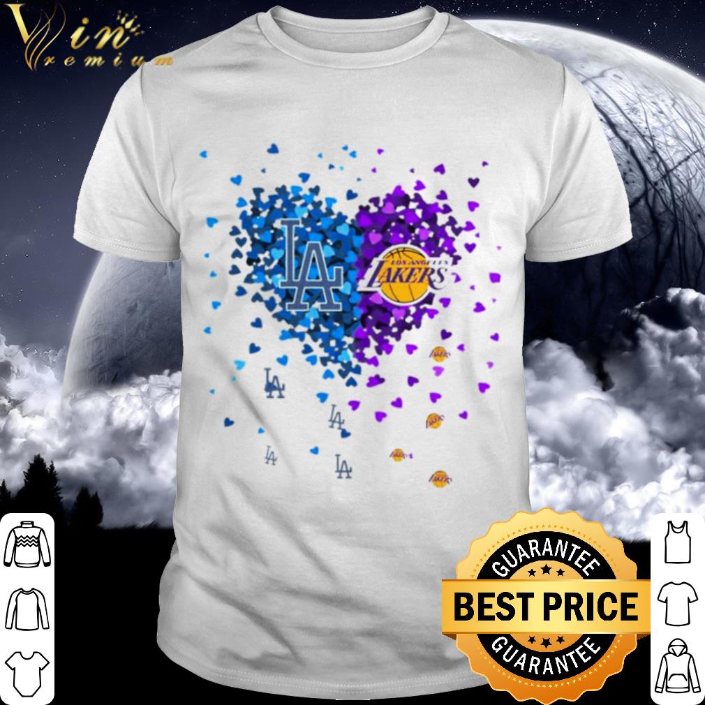 Official Heart Los Angeles Dodgers And Los Angeles Lakers shirt 6