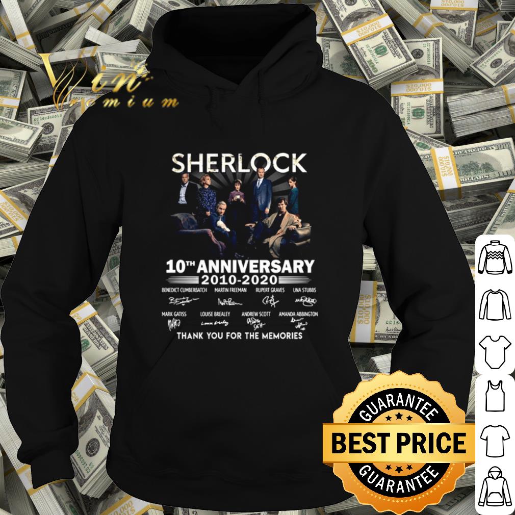 Pretty Sherlock 10th Anniversary 2010 2020 thank you for the memories signature shirt 10 Pretty Sherlock 10th Anniversary 2010 2020 thank you for the memories signature shirt