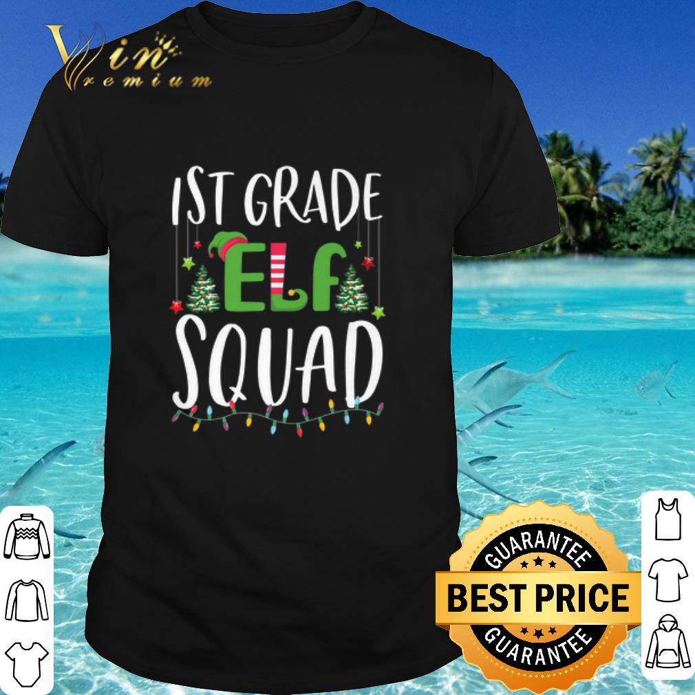 Premium 1st Grade Elf Squad tree light christmas shirt 6