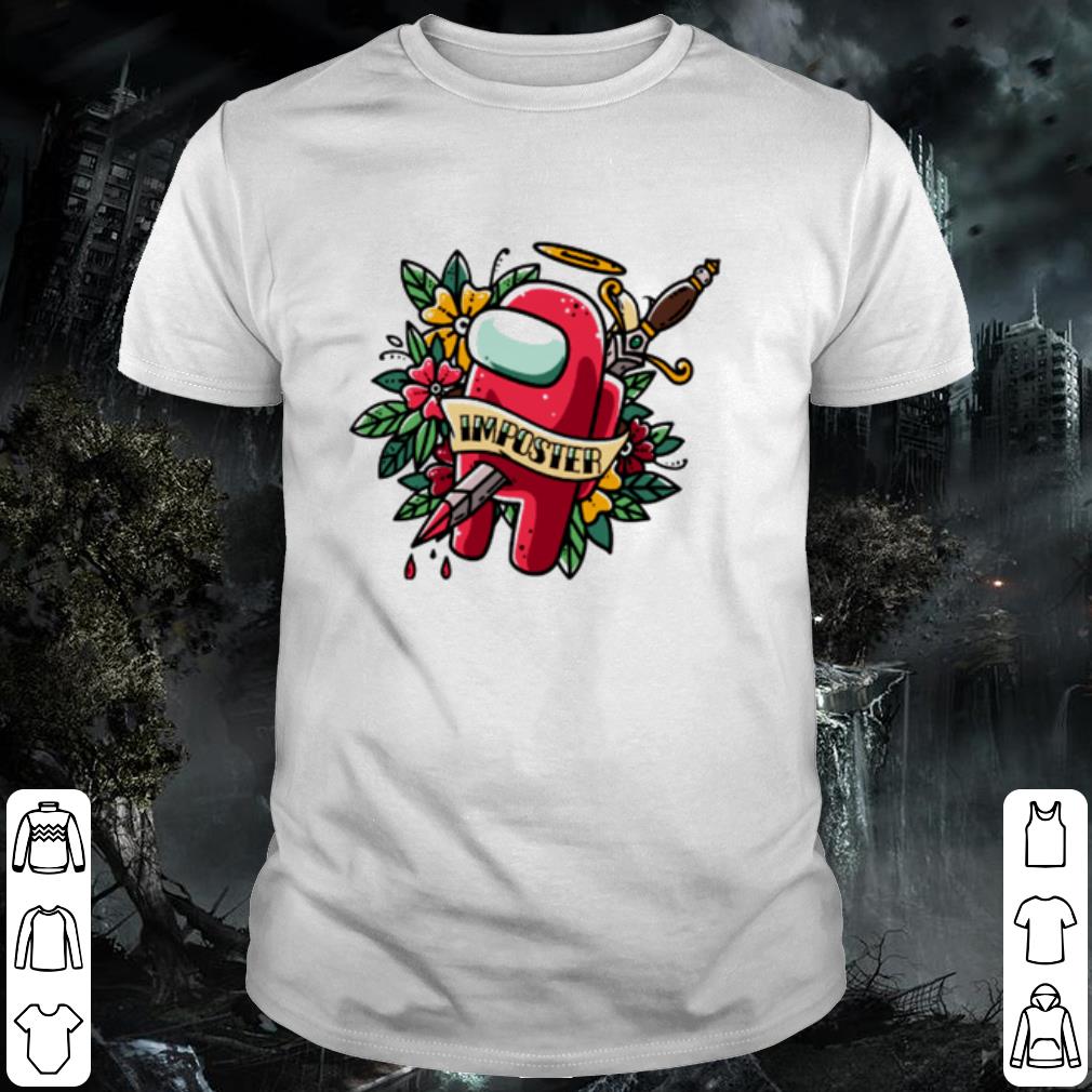 Cool Among Us imposter was killed on the flowers shirt 6