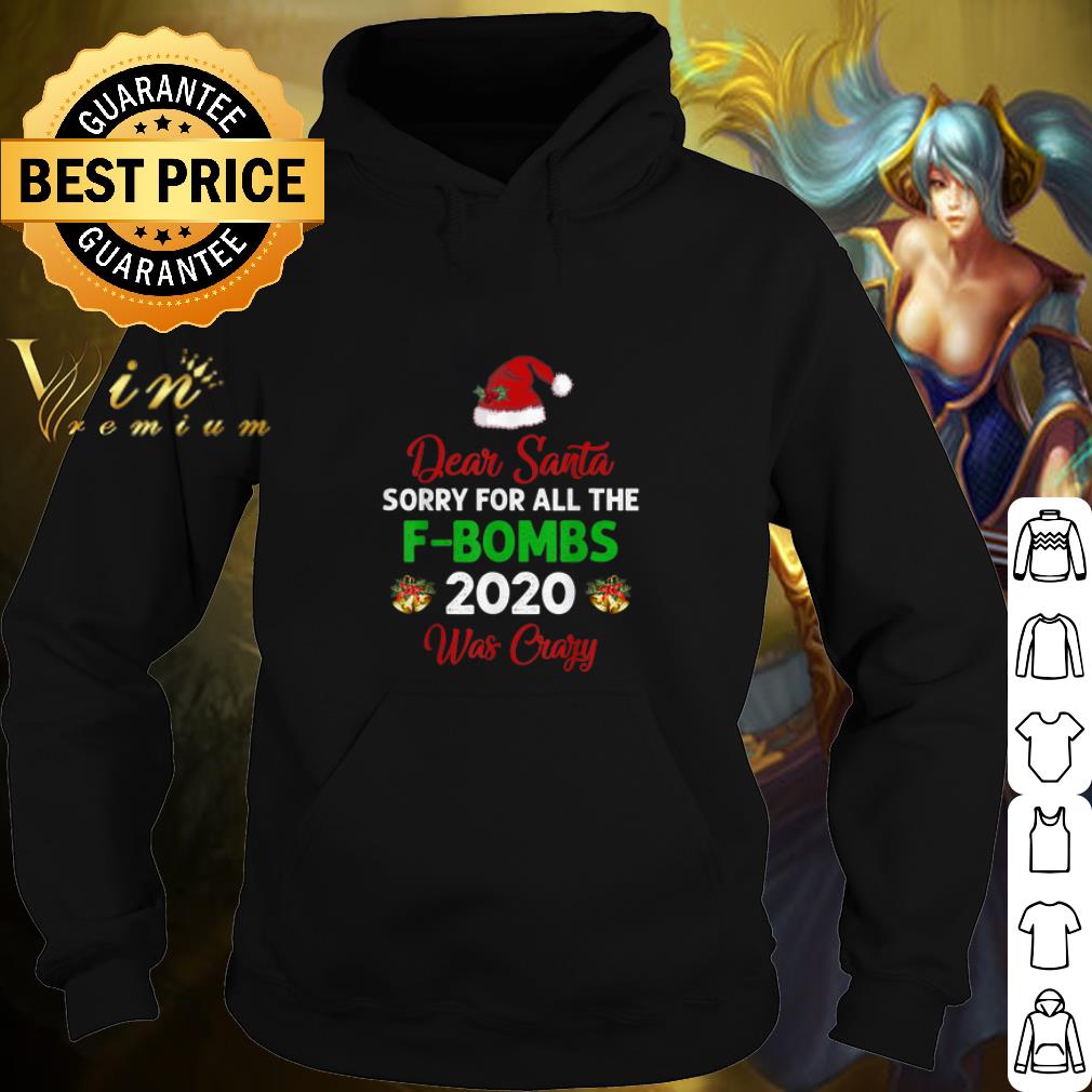 Cool Dear Santa Sorry For All The F-Bombs 2020 Was Crazy Hat Christmas shirt