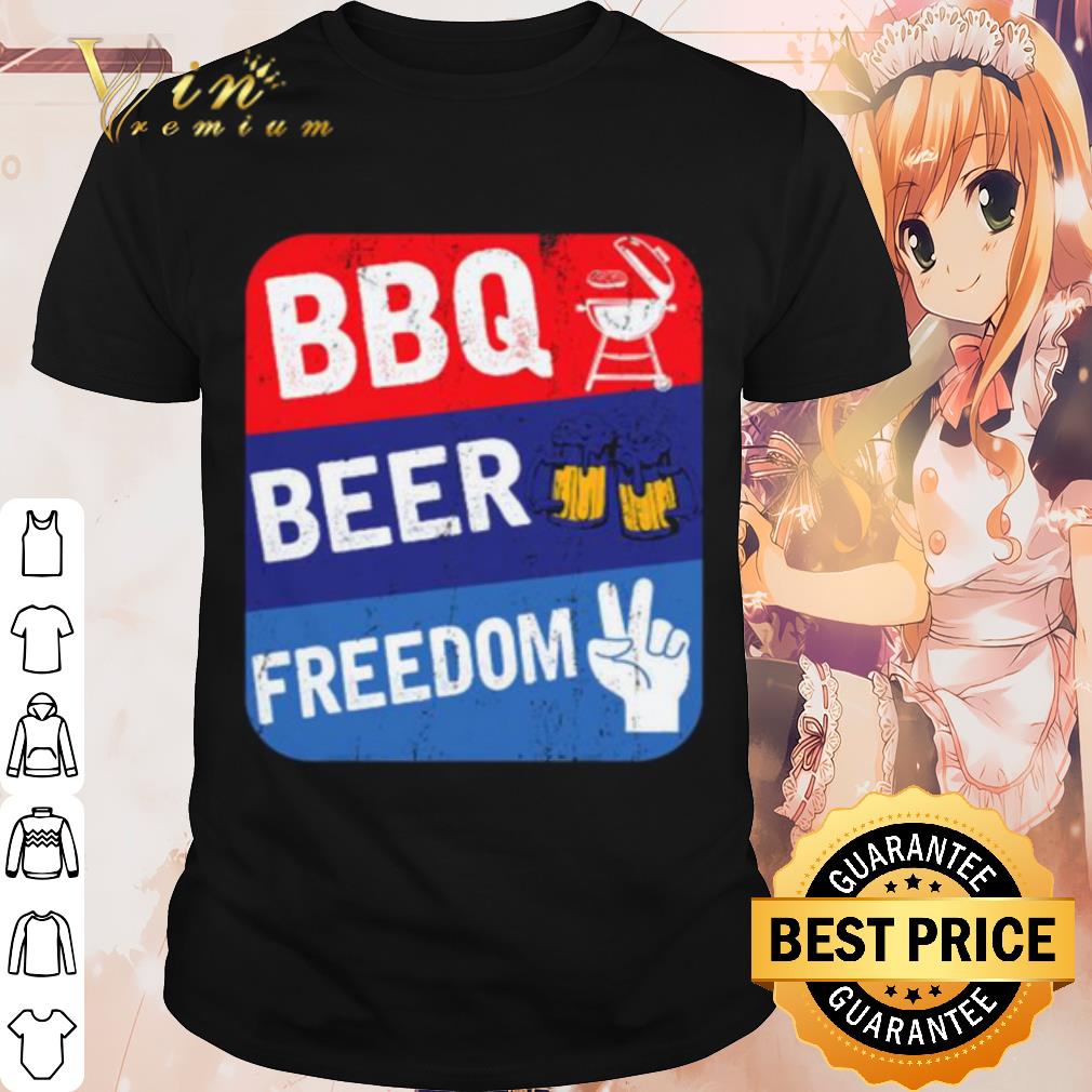 Best Bbq Beer Freedom Hand Two shirt 7