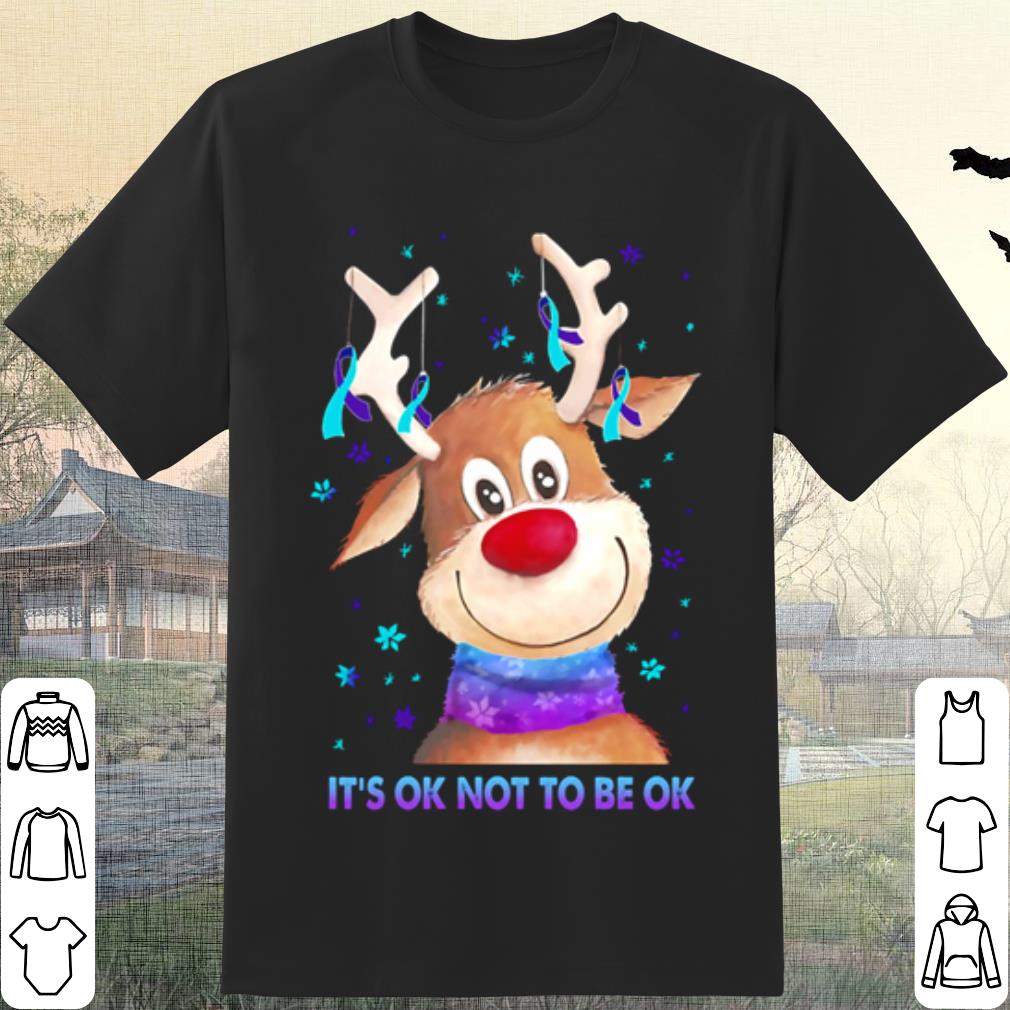 Cool Reindeer Suicide prevention it's ok not to be ok shirt 6