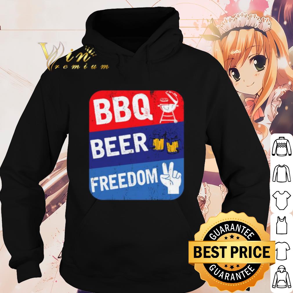 Best Bbq Beer Freedom Hand Two shirt