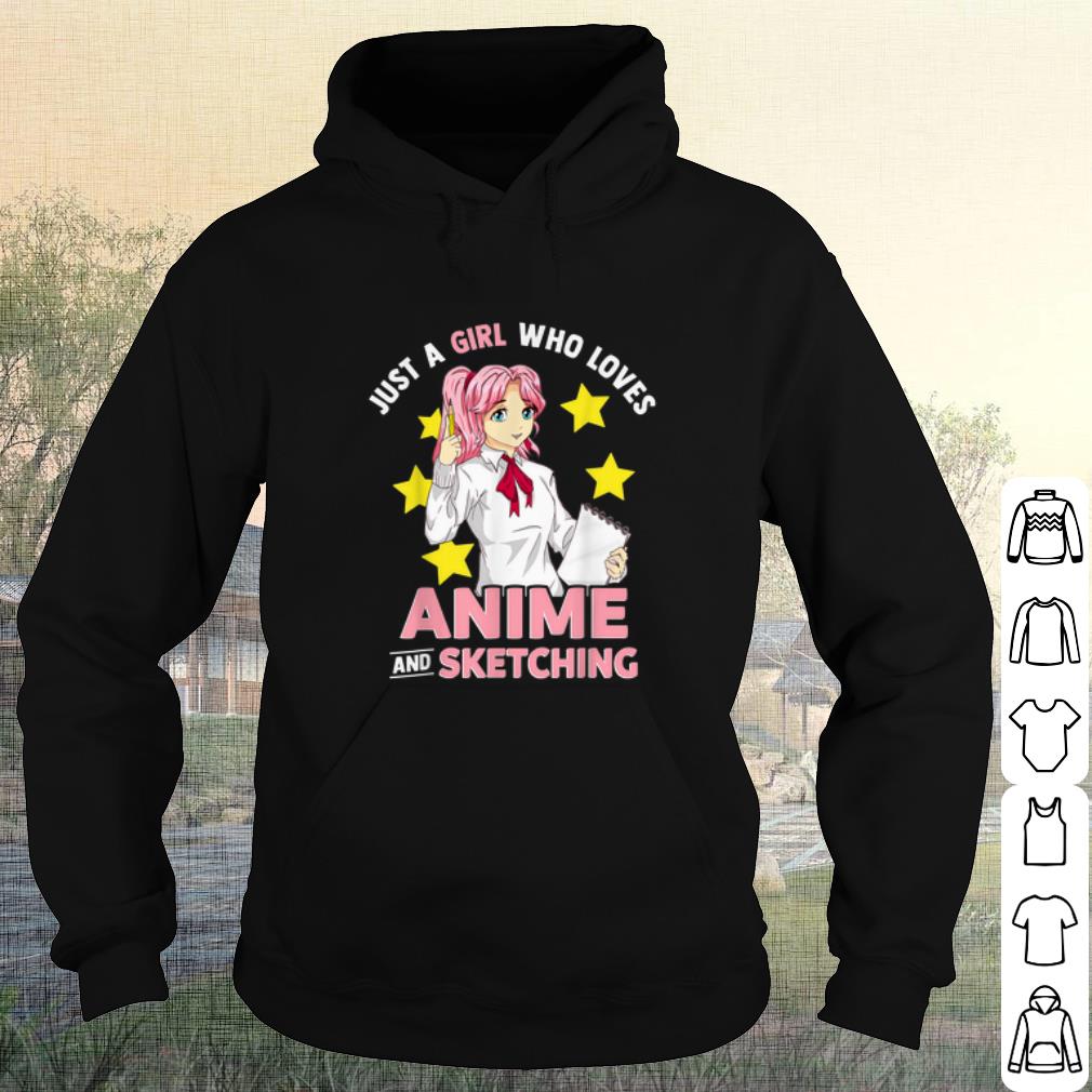 Top Just A Girl Who Loves Anime and Sketching shirt 10 Top Just A Girl Who Loves Anime and Sketching shirt